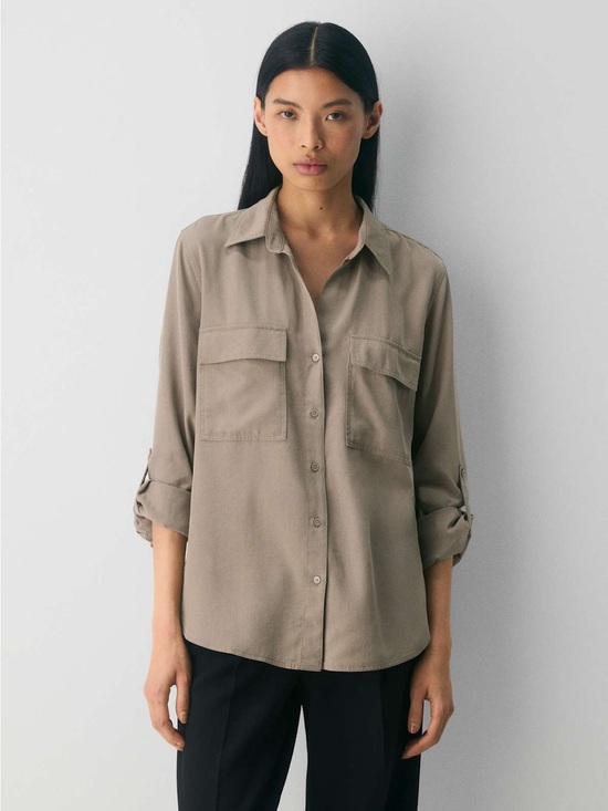 Aritzia Tops - Aritzia Babaton Utility Button Down Shirt
